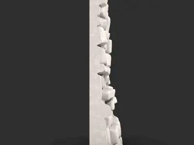 Uneven Granite Wall Kitbash Piece 3D print model purchase