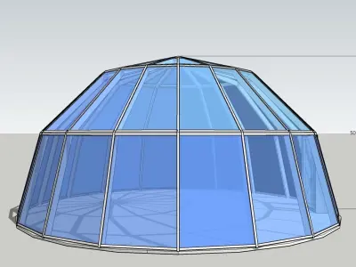 Greenhouse dome 3D model