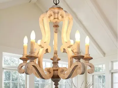 Danbury Light Dimmable Empire Chandelier 3D model
