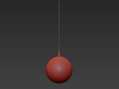GLOBAL ball hanging from ceiling 3D model