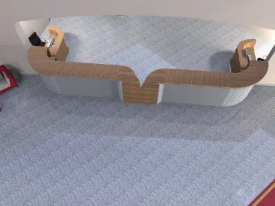 Interior Hall A131 3D SketchUp Model  Renders 3D model