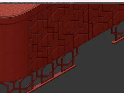 VICKY LOW CABINET BY GIUSEPPE IASPARRA Low-poly 3D model