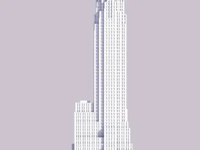 70 Pine St 3D print model