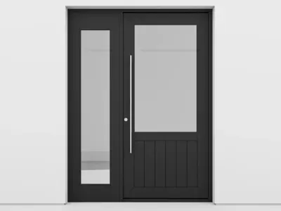 Aluminium door 157 3D model
