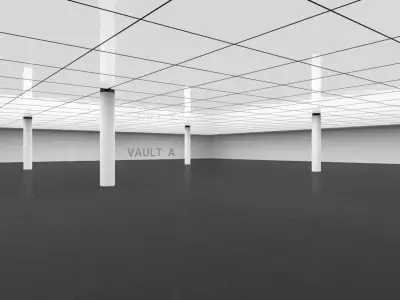 Empty Museum Interior 3D model