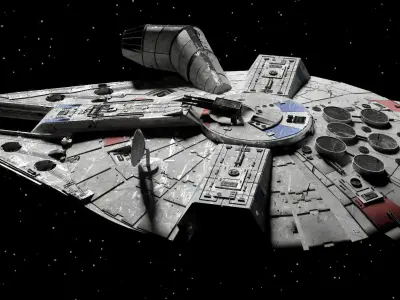 millennium falcon 3D model