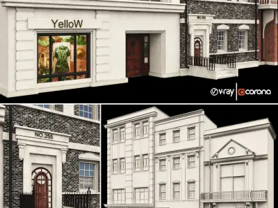 faced for background vol-A1 3D model