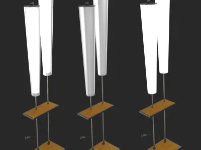 Vintage Torsher Floor Lamp  3D model
