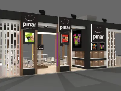 Exhibition Stand - ST0022 3D model