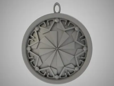 Sun Pendant 3D print model