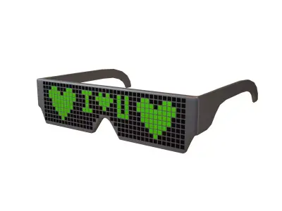 Future Technology Glasses v2 010 Low-poly 3D model
