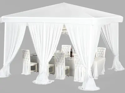 Party tent 3D model