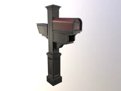 Mailbox Low-poly 3D model