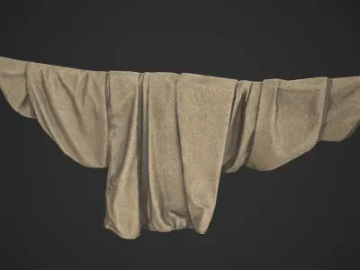 Hanging Cloth Low-poly 3D model