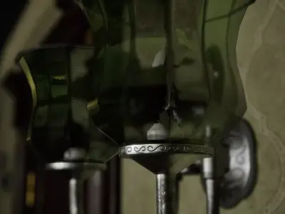 Wall Lamp Low-poly 3D model