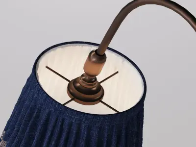 Victorian Pleated Lamp 3D model