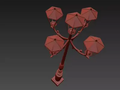 Highway Lamp Post 3D model