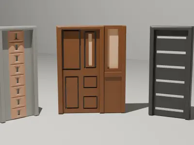 DOORS Low-poly 3D model buy
