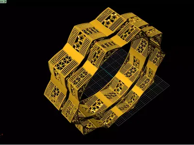 1141 Architectural Harmony Bangle 12gm 3D print model