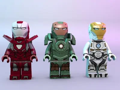IronMan Lego Pack  3D model