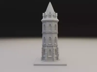 Medieval tower 3D print model