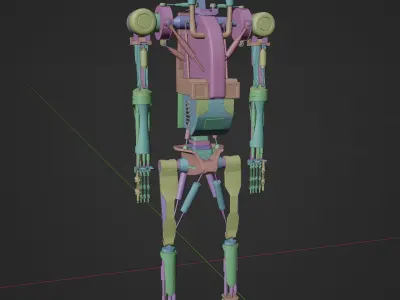 Robot model sci-fi 3D model