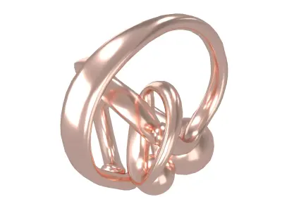 Abstract Ring Shape V5 003 Low-poly 3D model