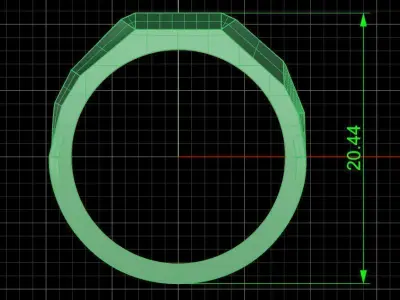Jewelry ring 348 3D print model
