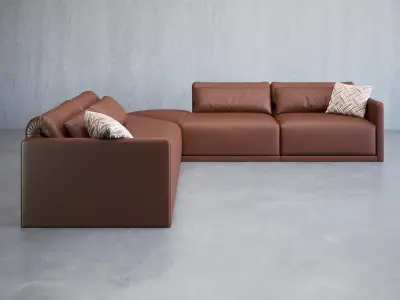 Grand Angle 7 Corner Sofa Composition 3D model
