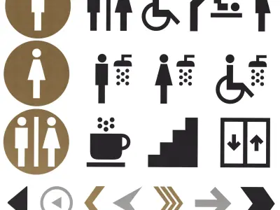 Information signs 6 3D model