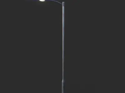 Highway Light Low-poly 3D model