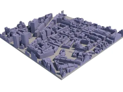 London city tile Level 2 block TQ2979 South East 3D model