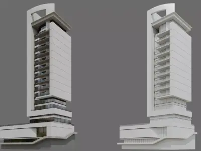 High-Rise building ID009 3D model