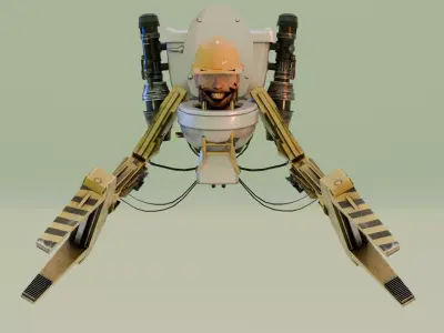 forklift skibidi toilet 3D model