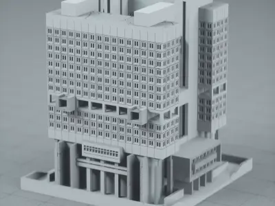 House of Soviets Model 3D print model