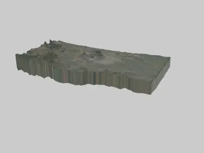 Nagpur City Low-poly 3D model