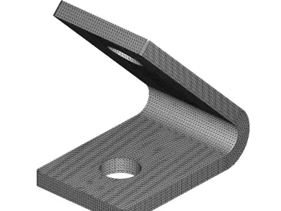 Structural Channel Angle Bracket 3D print model