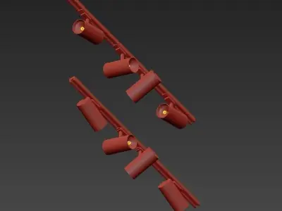 SEVENTIES three lights 3D model