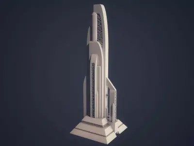 Sci-fi Building 3D print model