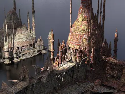 Arch Drake Dragon Temples 3 3D model