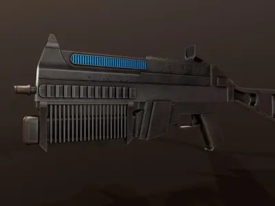 Sci-Fi Bizon Low-poly 3D model