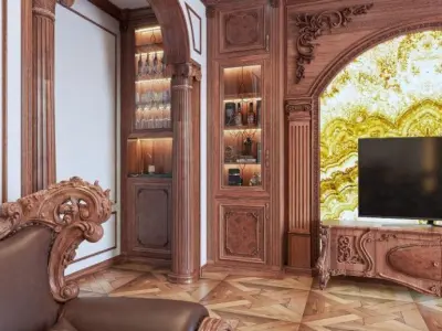 Classic Living Room 3D model