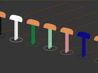 Tiptoe NOD lamp 3D model 3D model