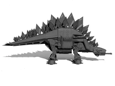 STEGO-WALKER - STARWARS AT-AT WALKER X DINOSAUR 3D print model