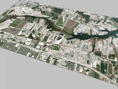 The Brown Shipbuilding Company Houston Texas USA 3D model