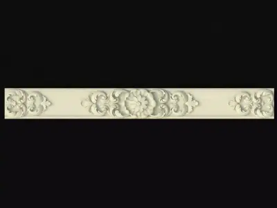 Central decor ornament for furniture 3D model 1113