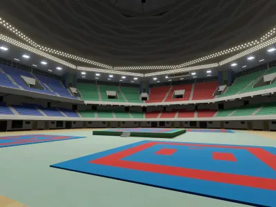 Nippon Budokan - Tokyo Japan 3D model