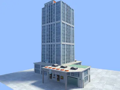 city skyscraper 3D model