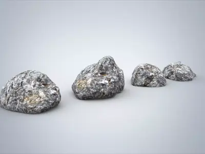 Set of rocks  3D model