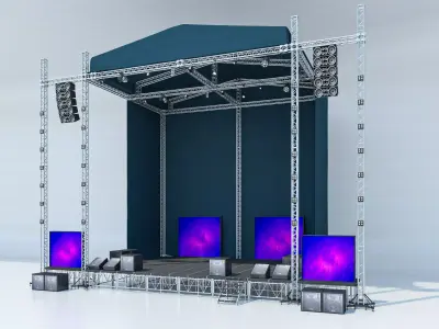 Concert Stage 2 3D model